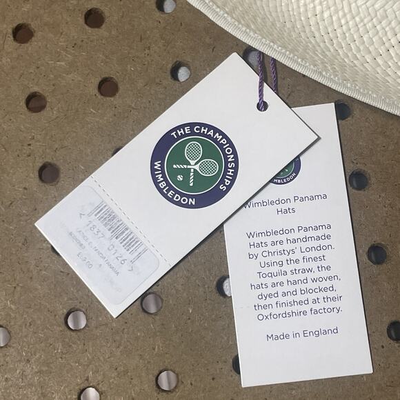 NWT Christys London Panama Hat Adult Small Straw Championship Wimbledon Official main image 6